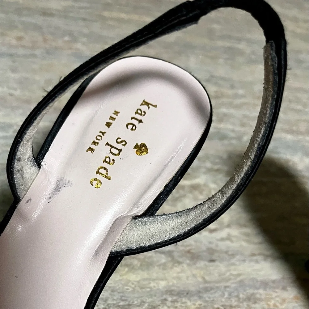 Kate Spade Black Glitter Heels - Picture 14 of 16